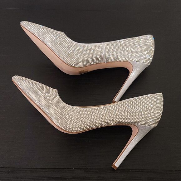 BRAND NEW CHASE +CHLOE LALA  HIGH HEEL RHINESTONE JEWEL PUMP R3 - Picture 7 of 13